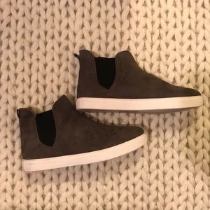 Nine West slip on high top sneaker